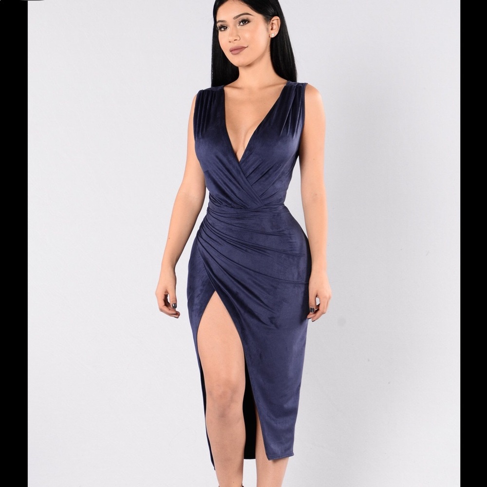 Fashion Nova Navy Dress